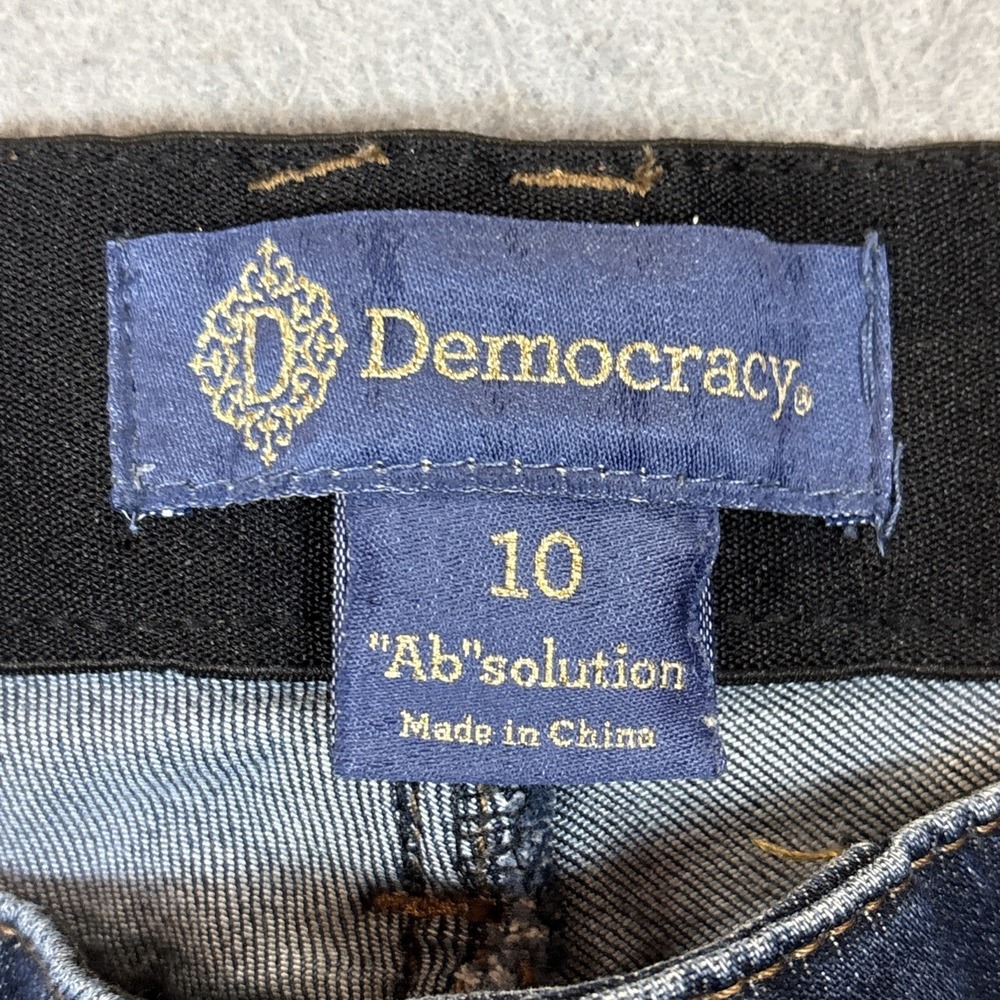 Democracy Dark Blue Women's Stretch Jeans - Classic Slim Fit - Picture 8 of 9